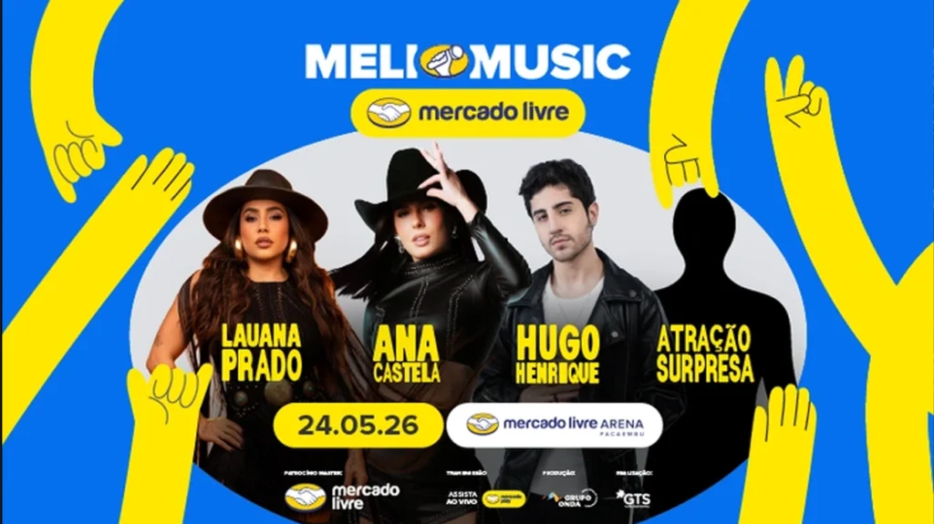 Meli Music 2026 em São Paulo com artistas e público animado