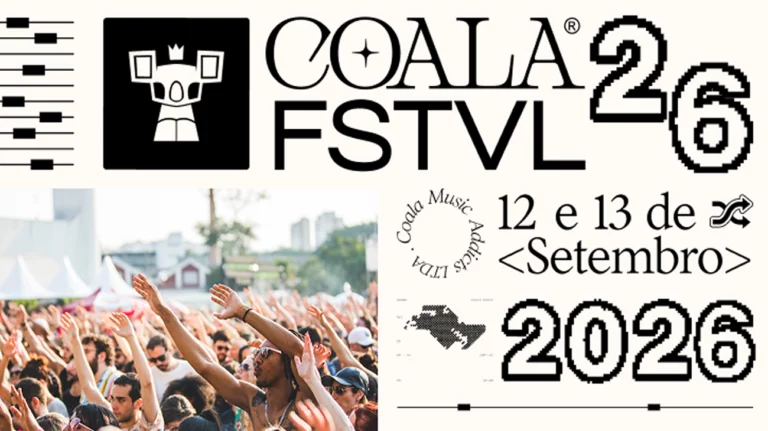 Atrações do Coala Festival 2026 em São Paulo com Seu Jorge e João Gomes