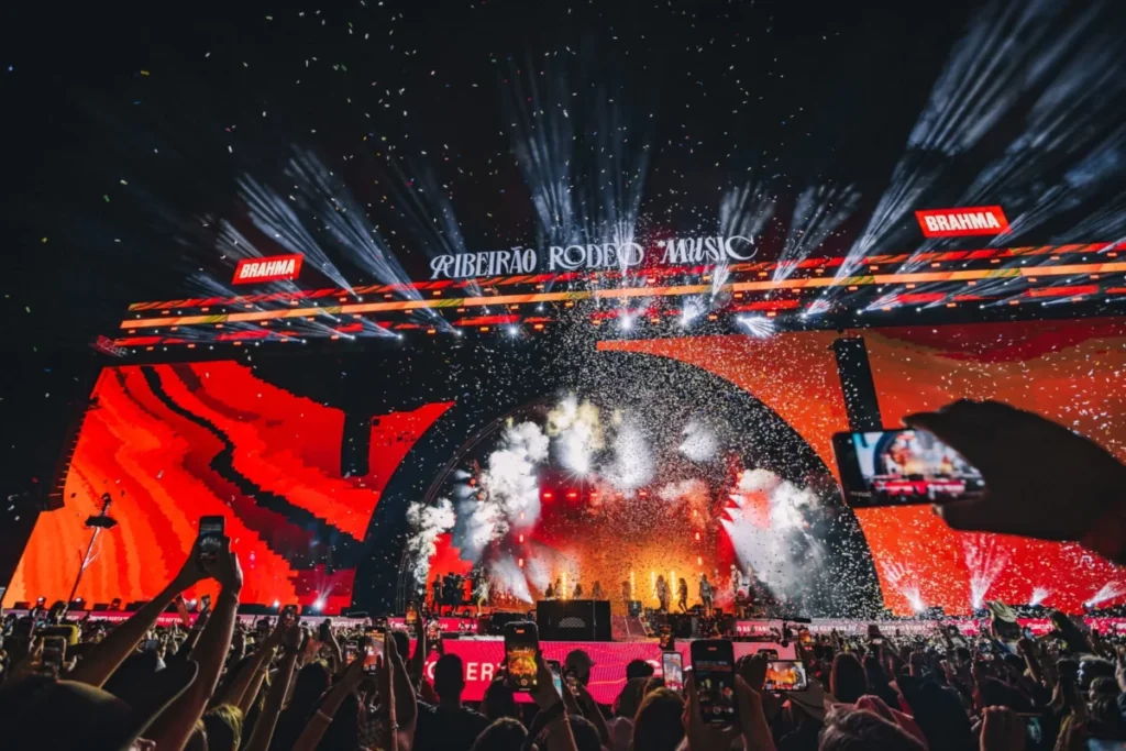 Cartaz do Ribeirão Rodeo Music 2026 com artistas e datas do festival