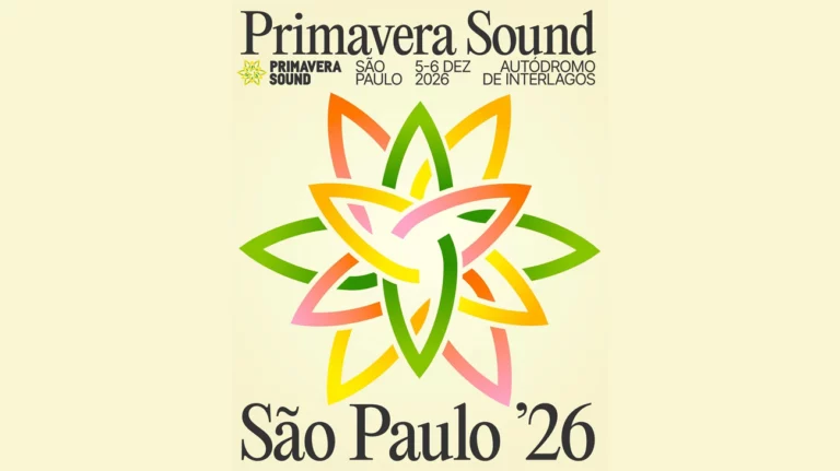 Cartaz do Festival Primavera Sound Brasil em São Paulo, destacando datas e local