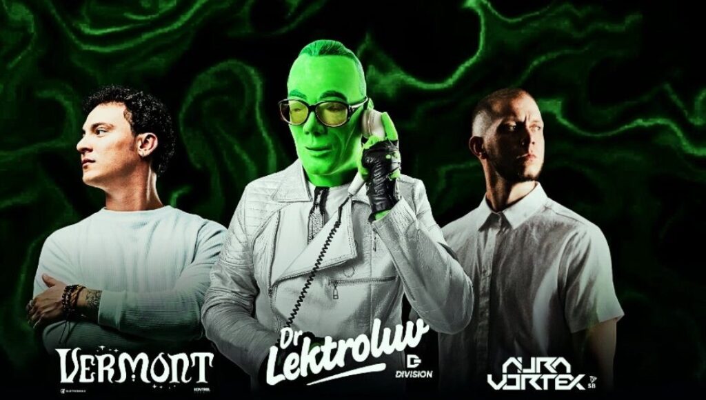 Dr. Lektroluv se apresentando no Industria Club SP em um evento de música eletrônica