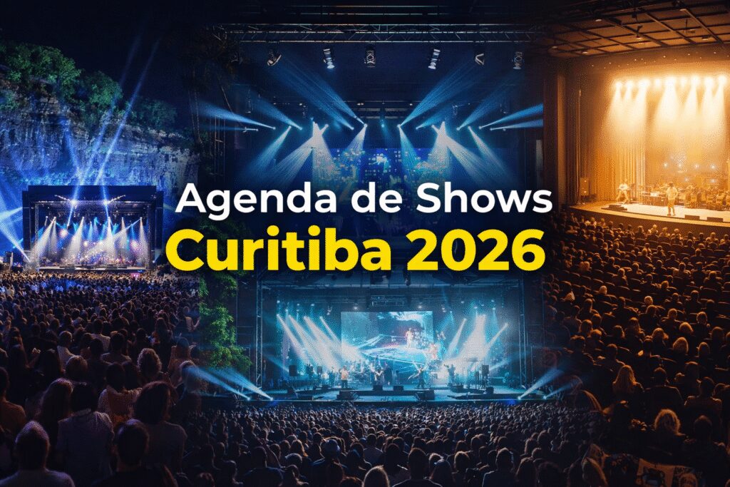 Shows confirmados em Curitiba 2026 com artistas como Djavan, Titãs e Henrique & Juliano
