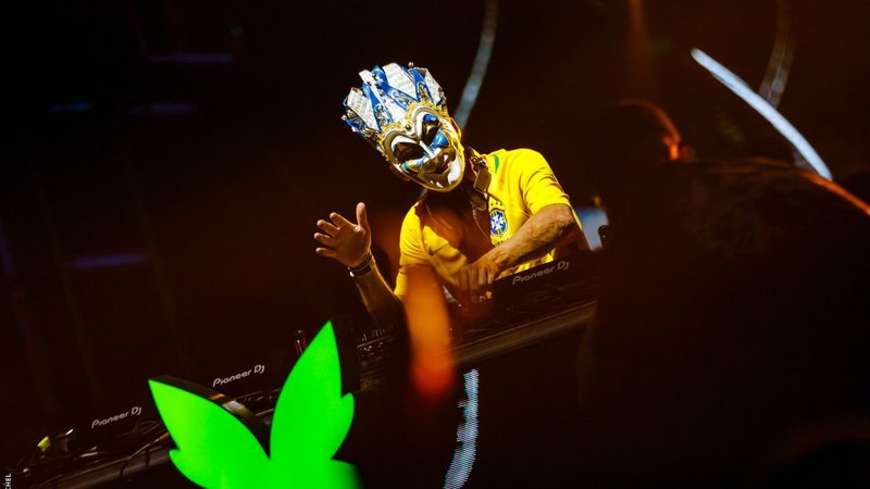 Boris Brejcha se apresentando no Greenvalley em Camboriú