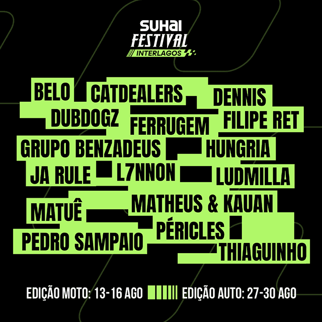 Suhai Festival Interlagos 2026 com Ja Rule e outros artistas