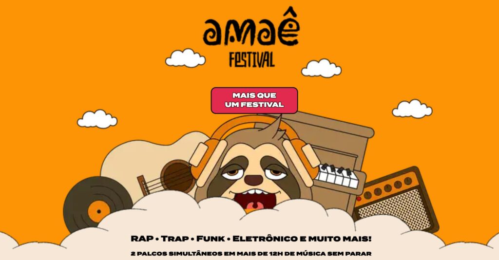 Público animado durante o Festival AMAÊ em São José do Rio Preto