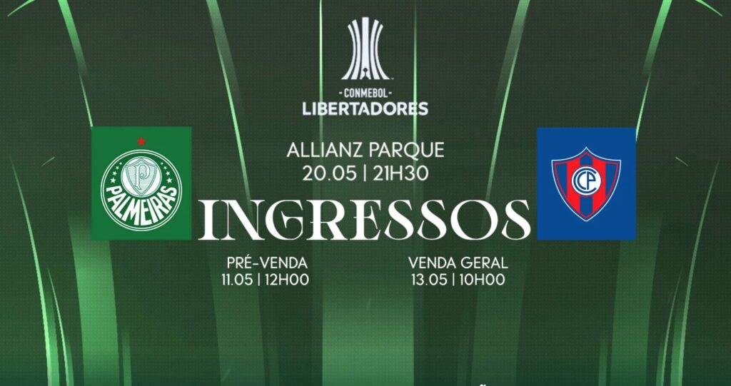 Imagem do Allianz Parque durante o jogo entre Palmeiras e Cerro Porteño