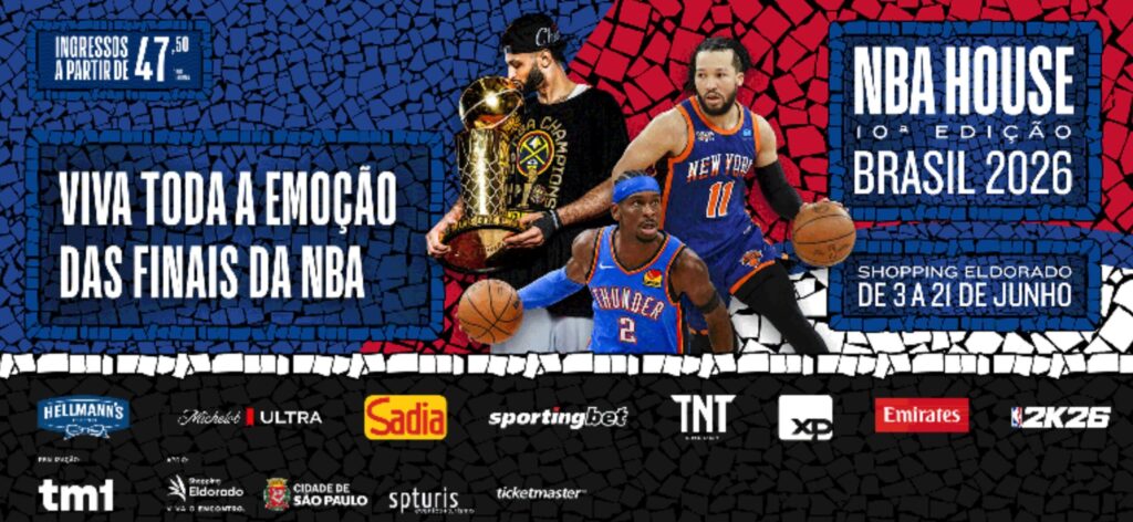 NBA House 2026 em São Paulo com fãs e atrações de basquete