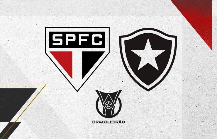 Imagem do jogo entre São Paulo e Botafogo no Brasileirão