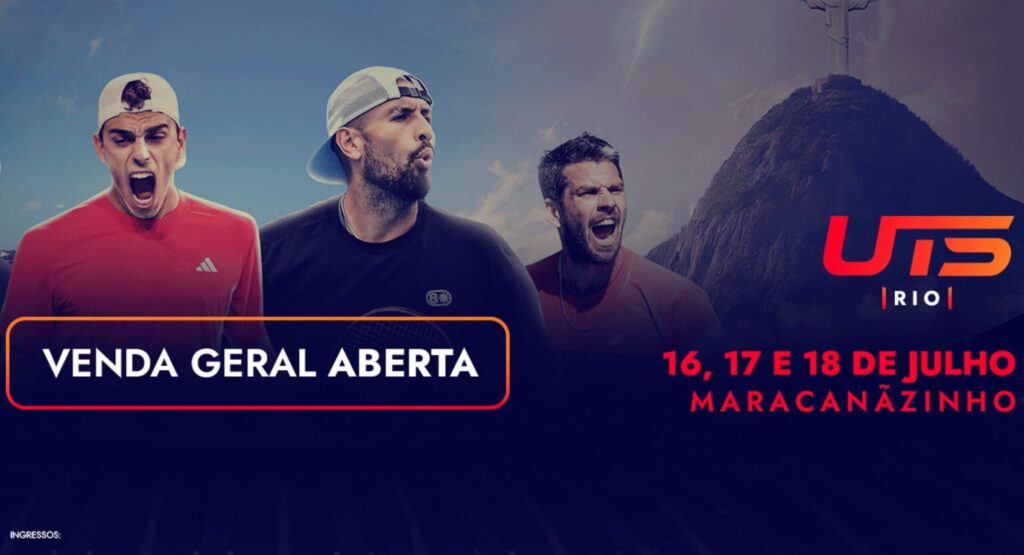 Torneio de Tênis UTS Rio no Ginásio do Maracanãzinho com público animado
