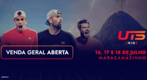 Torneio de Tênis UTS Rio no Ginásio do Maracanãzinho com público animado