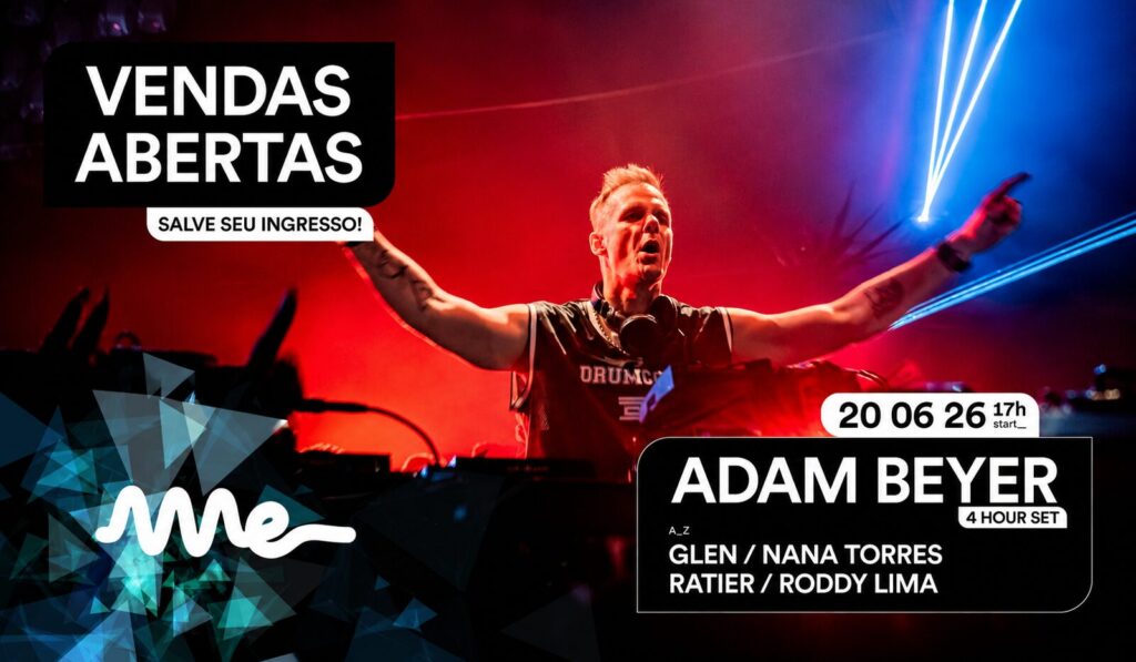 Adam Beyer se apresentando no Ame Club em Valinhos, SP, durante seu set especial de 4 horas.