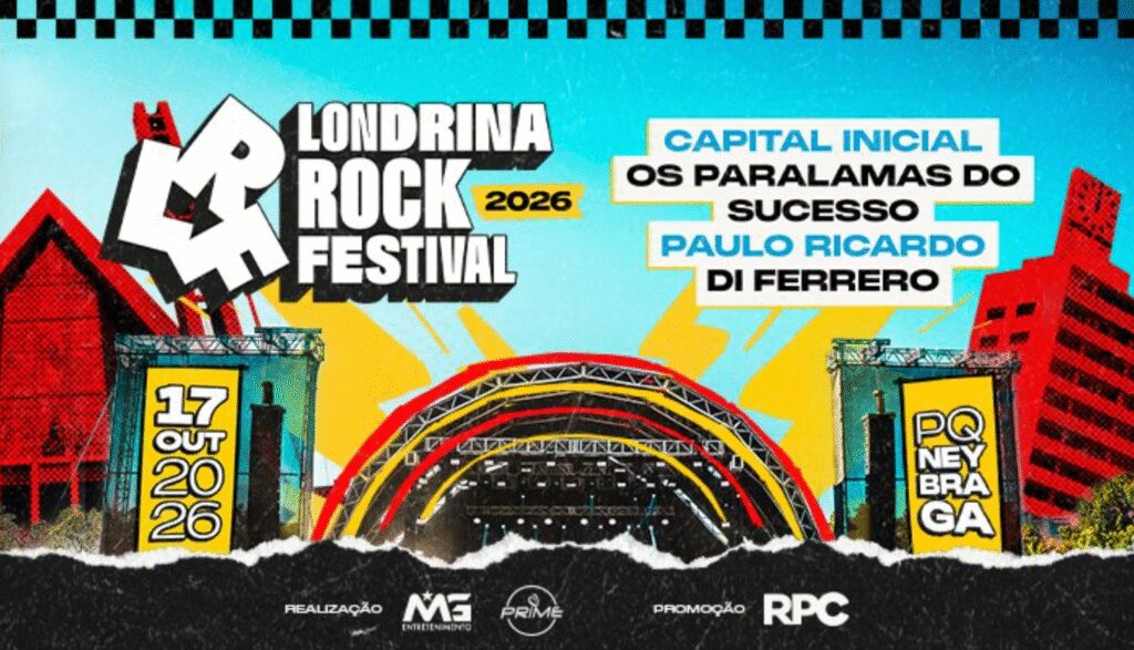 Londrina Rock Festival 2026 com palco e público animado