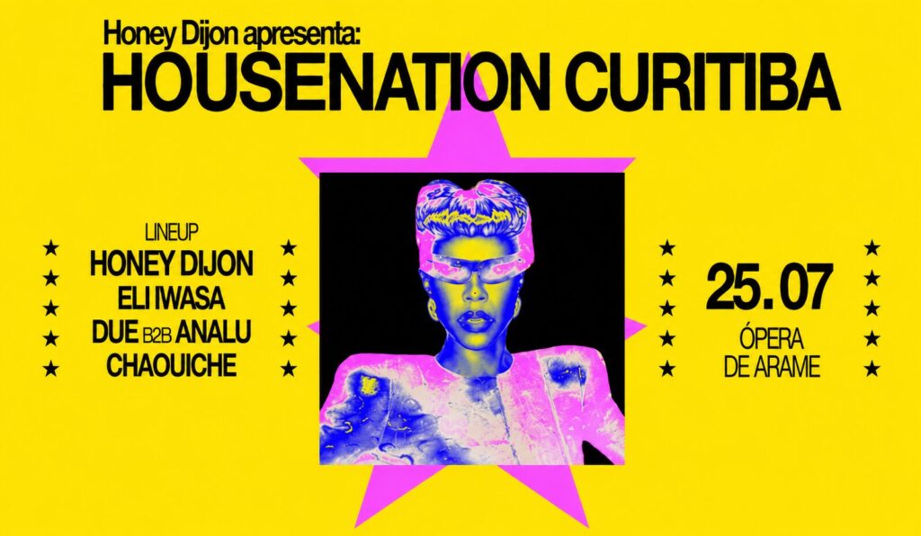 Honey Dijon se apresentando na Ópera de Arame em Curitiba durante o Housenation 2026