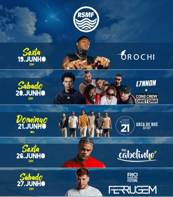 Público se divertindo no Rio Surf Music Festival em Saquarema