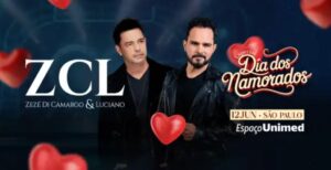 Show de Zezé di Camargo & Luciano no Dia dos Namorados em São Paulo