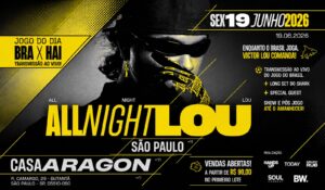 Victor Lou se apresenta na Casa Aragon em São Paulo durante o evento ALL NIGHT LOU