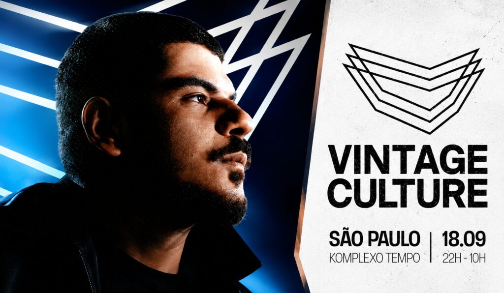 Vintage Culture performando no Komplexo Tempo em São Paulo durante evento de música eletrônica