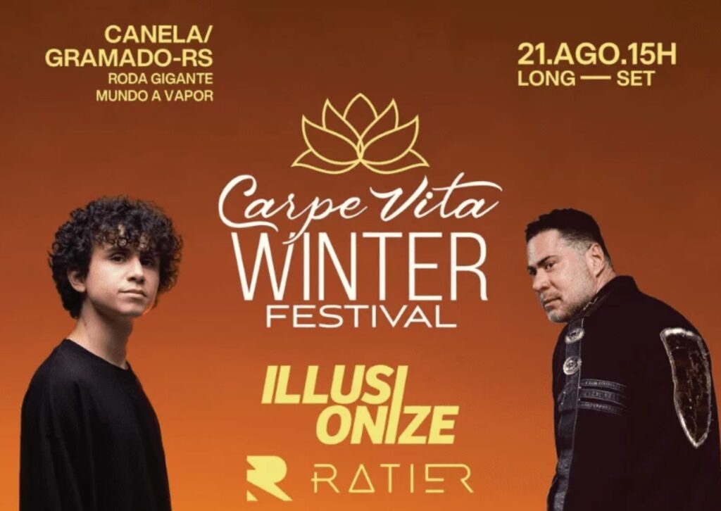 Carpe Vita Winter Festival 2026 em Gramado, com vista do evento e público animado
