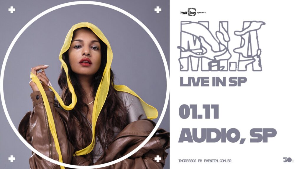 Show da artista M.I.A. em São Paulo no dia 1º de novembro de 2026