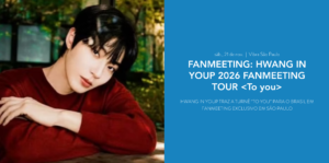 Hwang In Youp durante sua turnê de fanmeeting 'To You' em São Paulo, Brasil