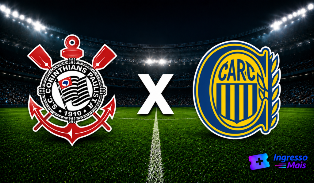 Ingressos para a partida Corinthians x Rosario Central na Neo Química Arena