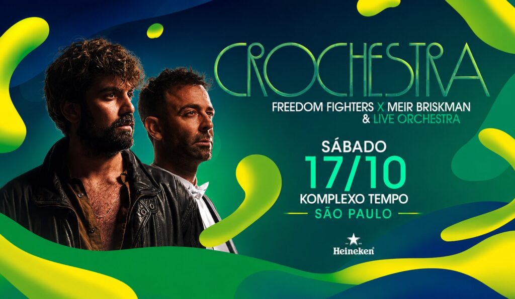 Imagem do evento Crochestra Brasil 2026 com Freedom Fighters e orquestra sinfônica em São Paulo
