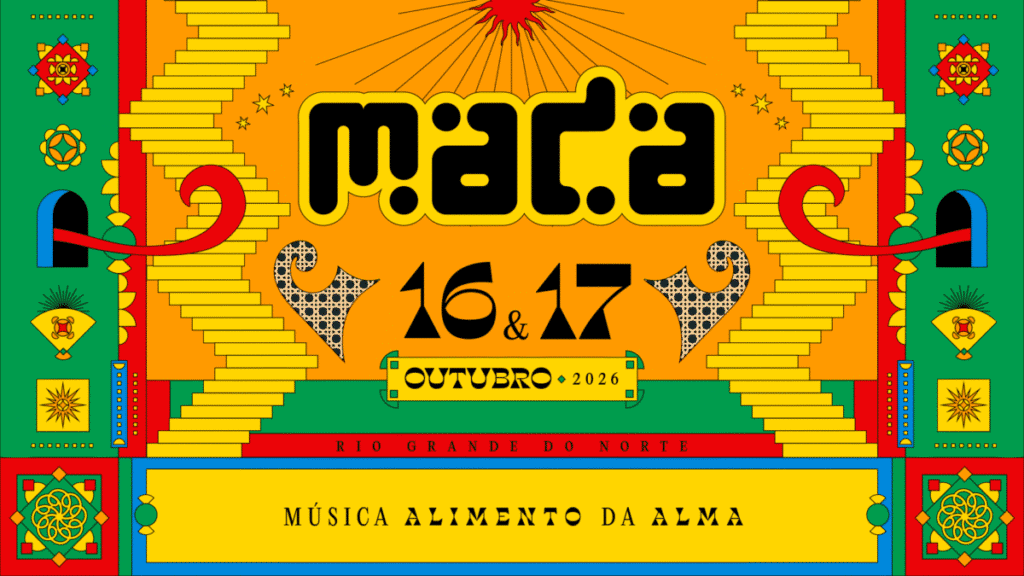 Festival MADA 2026 na Arena das Dunas em Natal, com artistas no palco e público animado.